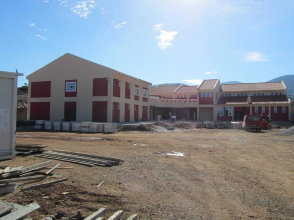 Construction of the high school of Drosia, Chalkida - Alfakat Construction