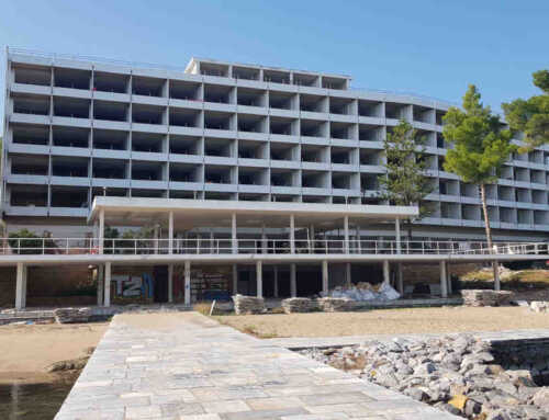 Seismic retrofit on an 8-storey hotel in Chalkida