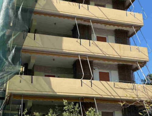 Strengthening of a six-storey RC building in Neo Iraklio